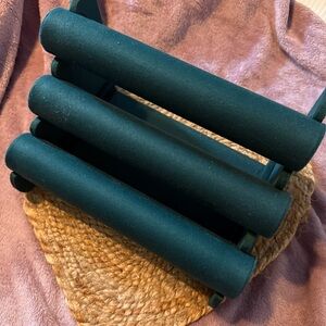 Teal Velvet Jewelry Bracelet Storage